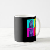 Meow Ich bin ein Katzen-Shirt - Black Cat T - Shir Kaffeetasse (VorderseiteRechts)