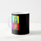 Meow Ich bin ein Katzen-Shirt - Black Cat T - Shir Kaffeetasse (Vorderseite Links)