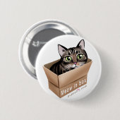 Meow im Kasten Button (Vorne & Hinten)
