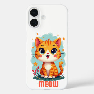 Meow iPhone 16 Case-Mate - Spielerischer Schutz Hülle