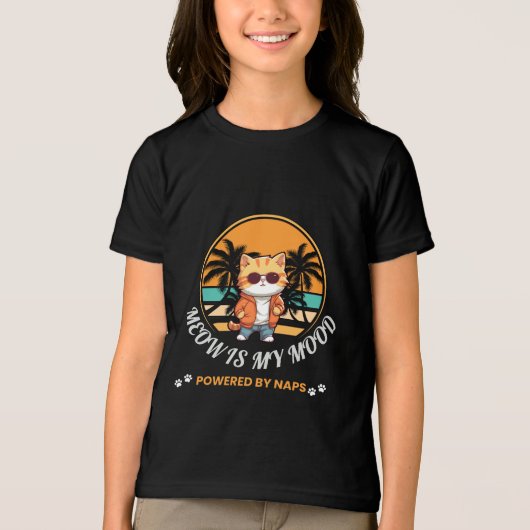 Meow Is My Mood Tri-Blend Shirt (Vorderseite)