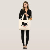Meow Jumbo Stoffbeutel (Vorderseite (Model))