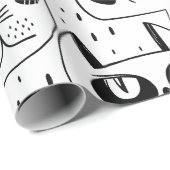 Meow-Katze Geschenkpapier (Rolleneckpunkt)