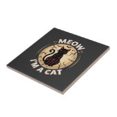 Meow Katze Halloween Grafikdesign_1 Fliese (Seite)
