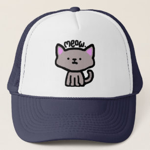 Meow. Katzen-Hut Truckerkappe