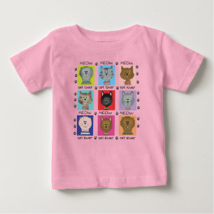 Meow-Katzen-Liebhaber-T-Shirts und Geschenke Baby T-shirt
