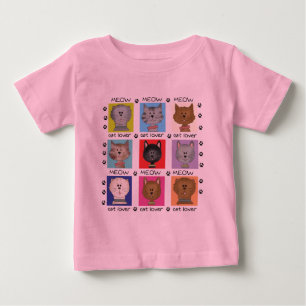 Meow-Katzen-Liebhaber-T-Shirts und Geschenke Baby T-shirt