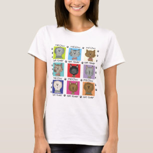 Meow-Katzen-Liebhaber-T-Shirts und Geschenke T-Shirt