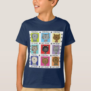 Meow-Katzen-Liebhaber-T-Shirts und Geschenke T-Shirt