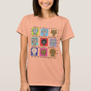 Meow-Katzen-Liebhaber-T-Shirts und Geschenke T-Shirt