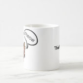 Meow-Katzen-Tasse Kaffeetasse (Mittel)