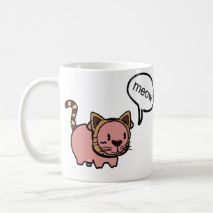 Meow-Katzen-Tasse Kaffeetasse
