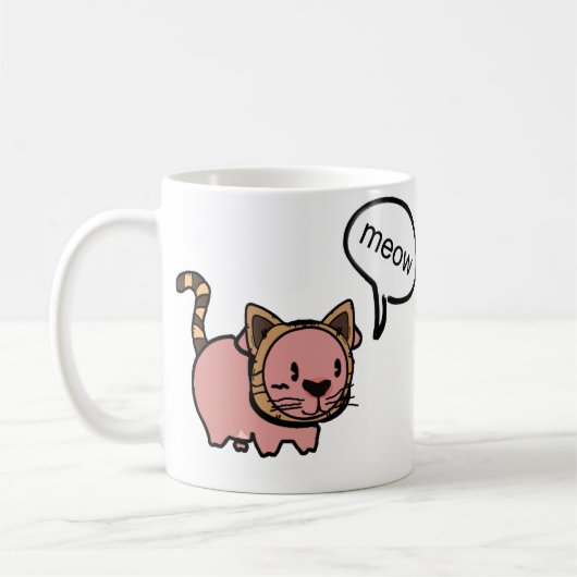 Meow-Katzen-Tasse Kaffeetasse (Links)