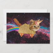 MEOW! Kitten Space Party Einladung (Rückseite)