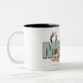 MEOW Kitty Cat 11 oz Zwei-Tonen-Tasse Zweifarbige Tasse (Links)