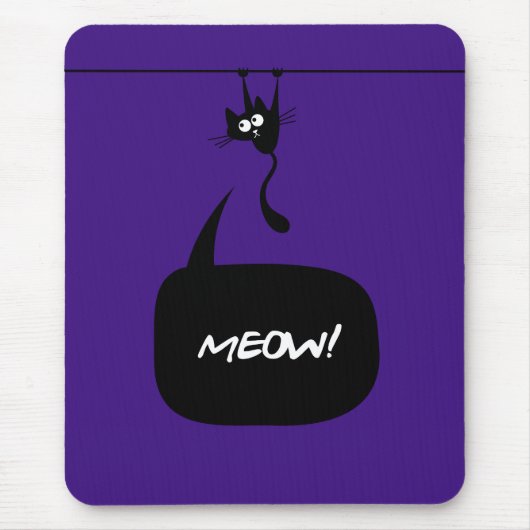 Meow Kitty lila mousepad 2 (Vorne)