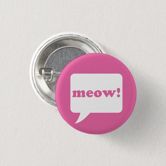 "Meow!" Knopf Button (Vorne & Hinten)