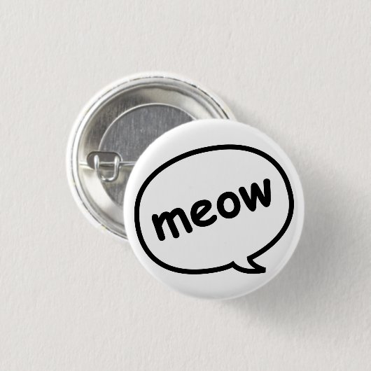 Meow-Knopf Button (Vorne & Hinten)