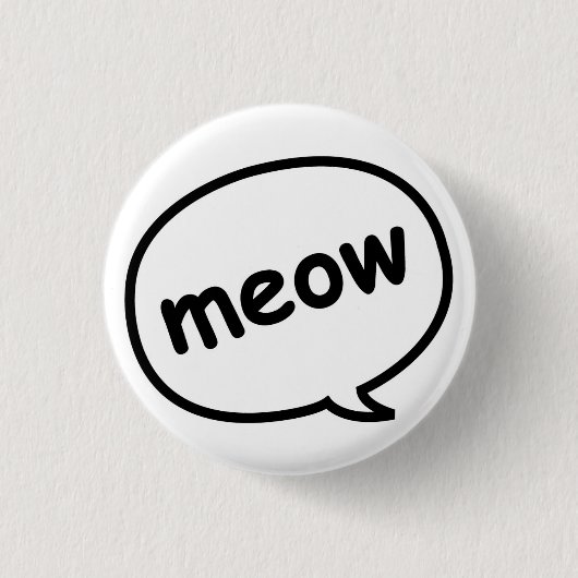 Meow-Knopf Button (Vorderseite)