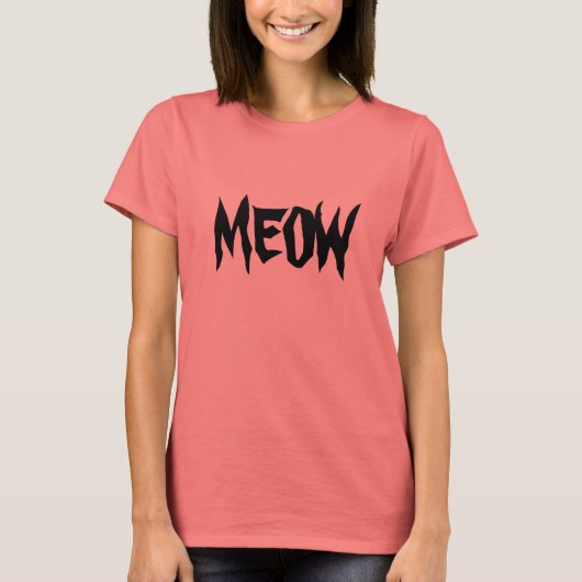 MEOW, Ladys Ringer T - Shirt (Vorderseite)