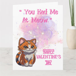 Meow Liebe Valentine Karte