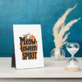 Meow-loween-Geistkatze Fotoplatte (Seite)