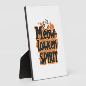 Meow-loween-Geistkatze Fotoplatte (Seite)