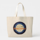 "Meow-loween Magic"-Tasche Jumbo Stoffbeutel (Rückseite)