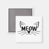 MEOW MAGNET (Vorderseite/Rückseite)