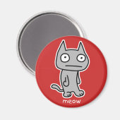Meow Magnet (Vorderseite/Rückseite)