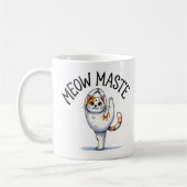 "Meow Maste" Funny Cat Lover Kaffeetasse (Links)