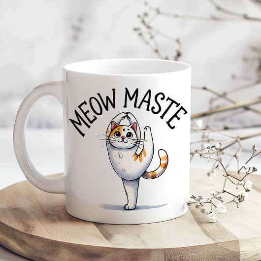 "Meow Maste" Funny Cat Lover Kaffeetasse