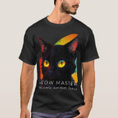 Meow Master | Dark Cat T - Shirt (Vorderseite)