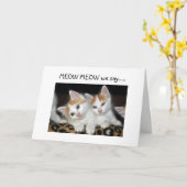 MEOW MEOW "50" SIEHT FANTASTISCH AUF "YOU" AUS KARTE (Gelbe Blume)