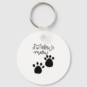 MEOW MEOW CAT LOVERS DESIGN #CatLady #FelineFashio Schlüsselanhänger