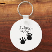 MEOW MEOW CAT LOVERS DESIGN #CatLady #FelineFashio Schlüsselanhänger (Vorderseite)