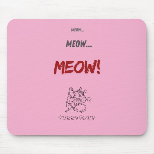Meow, Meow, habe ich eine Maus gesehen? Mousepad (Vorne)