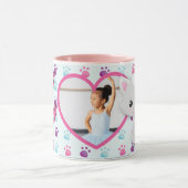 Meow Meow Kitty Cat Personalisiertes Foto Tasse (Zentrum)