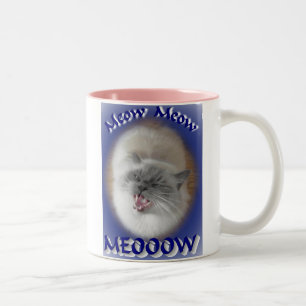 Meow Meow Meow Zweifarbige Tasse
