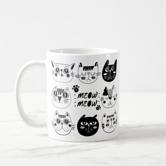 Meow, Meow Mug - Purrfect Gift for a Cat Lover Kaffeetasse (Links)