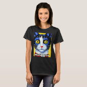 Meow Meow Niedlich Cat Kitty Kitten im Katzenstil T-Shirt (Vorne ganz)