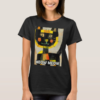 Meow Meow Niedlich Cat Kitty Kitten in Cat Style 2 T-Shirt