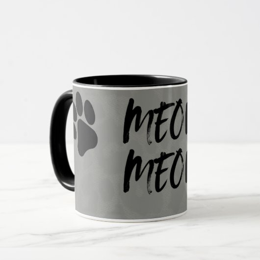 Meow Meow Paw Mug Tasse (Vorderseite Links)