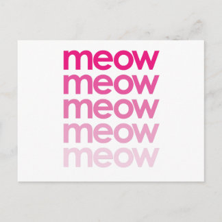 Meow Meow Postkarte
