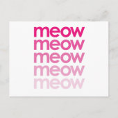Meow Meow Postkarte (Vorderseite)