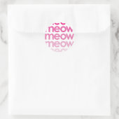 Meow Meow Runder Aufkleber (Tasche)