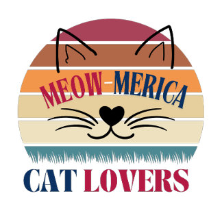Meow-Merica Cat Lovers - Patriotischer 4. Juli T-S T-Shirt