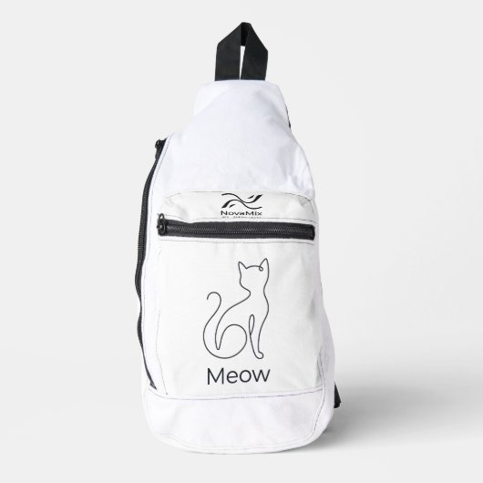 Meow – Minimalist Cat Crossbody Bag (Vorderseite)