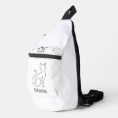 Meow – Minimalist Cat Crossbody Bag (Rechte Ecke)