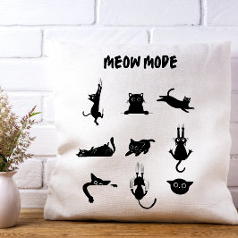 "Meow Mode"-Drehkissen Kissen